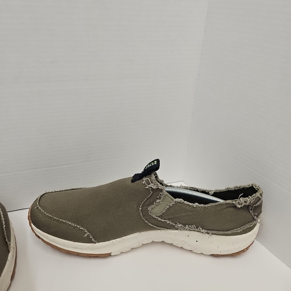 Olive Slip-On Loafers for Men - Picture 5 of 8